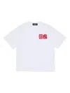 Dsquared2 T-shirt In Jersey Con Logo Beads In White