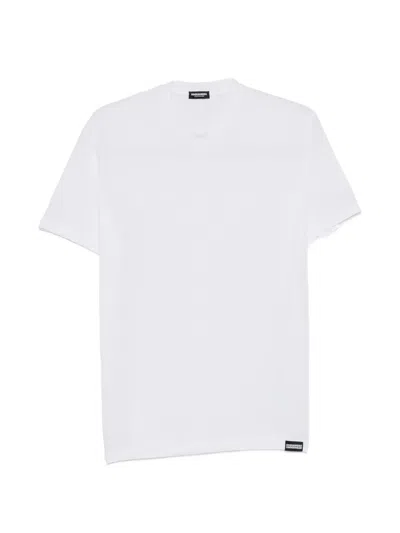 Dsquared2 Logo-patch T-shirt In White