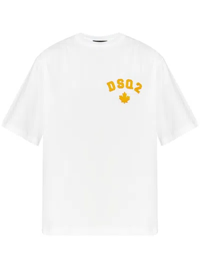 Dsquared2 Logo-patch T-shirt In White