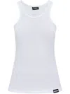 Dsquared2 Logo-patch Tank Top In White