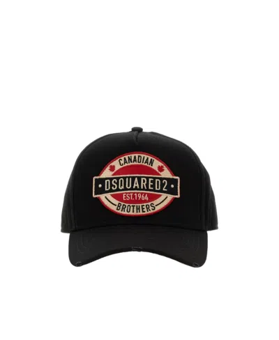 Dsquared2 Logo-patch Trucker Cap In Black