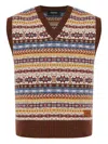 Dsquared2 Sleeveless Sweater In Multi