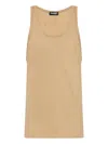 Dsquared2 Logo-patch Vest In Neutral