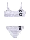 Dsquared2 Logo-pattern Bikini In White
