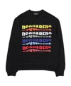 Dsquared2 Logo Pattern Sweater In Black