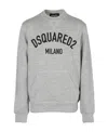 Dsquared2 Logo Pattern Sweater In Gray