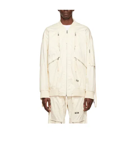 Dsquared2 Logo Pilot Jacket In White
