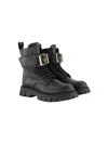 Dsquared2 Anfibi In Pelle Con Logo In Black