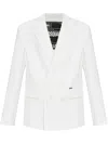 Dsquared2 Double-breasted Blazer In White