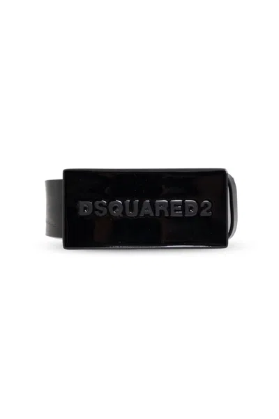 DSQUARED2 LOGO PLAQUE BUCKLE BELT