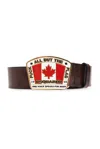 Dsquared2 Leather Belt In Brown