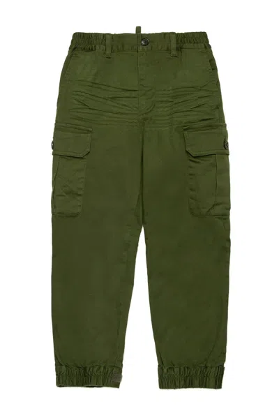 DSQUARED2 LOGO PLAQUE CARGO PANTS