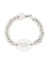 Dsquared2 Logo-plaque Chain Bracelet In Silver