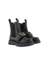 Dsquared2 Stivali Chelsea Statement In Pelle In Black