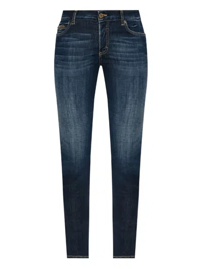 DSQUARED2 LOGO-PLAQUE CROPPED JEANS