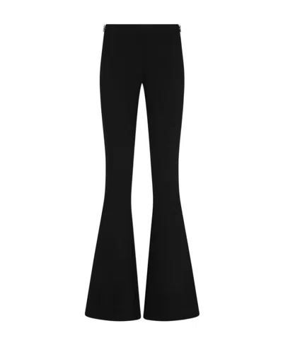 Dsquared2 Logo-plaque Flared Trousers In Black