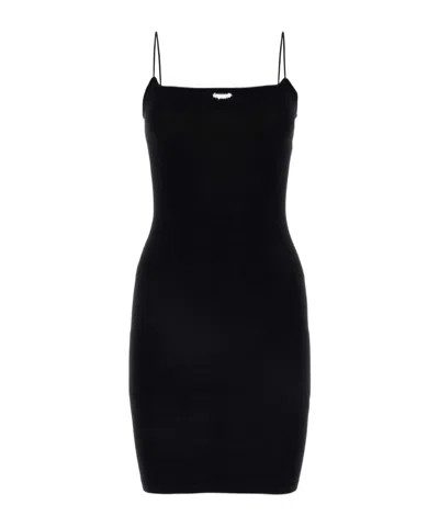 DSQUARED2 DSQUARED2 LOGO-PLAQUE SLEEVELESS KNITTED MINI DRESS