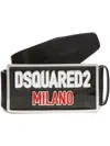 Dsquared2 Logo-plaque Leather Belt In Black