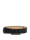 Dsquared2 Logo-plaque Leather Belt In Black
