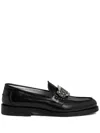Dsquared2 Round Toe Loafers Offering Comfortable Fit In 黑色