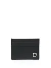 Dsquared2 Logo-plaque Leather Wallet In Black