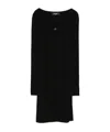 Dsquared2 Logo-plaque Midi Dress In Black