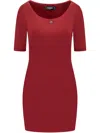 Dsquared2 Midi Dress In Red