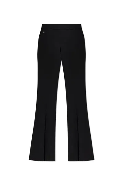 Dsquared2 Logo Plaque Trousers In 黑色