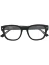 Dsquared2 Logo-plaque Round-frame Glasses In Schwarz