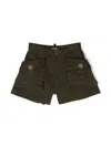 DSQUARED2 LOGO-PLAQUE STRETCH-COTTON SHORTS