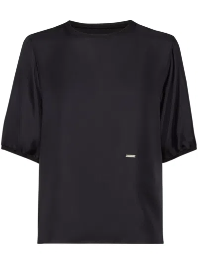 Dsquared2 Logo Plaque T-shirt In Black  