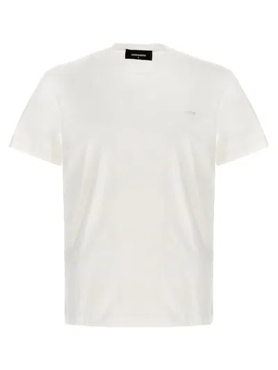 Dsquared2 Logo Plaque T-shirt In White