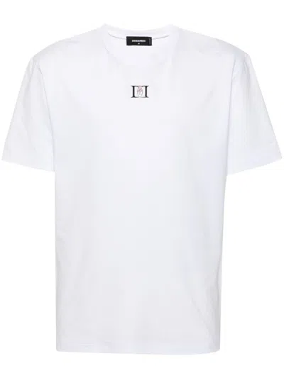 Dsquared2 Logo-plaque T-shirt In White