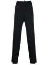 Dsquared2 Logo-plaque Tailored Trousers In Black