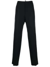 Dsquared2 Logo-plaque Tailored Trousers In Black