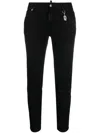 Dsquared2 Logo-plaque Tapered Jeans In Black