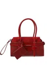 Dsquared2 Logo Stamp Twin Shoulder Bag In Red