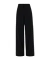 Dsquared2 Wide Leg Trousers In Viscose Stretch In Black