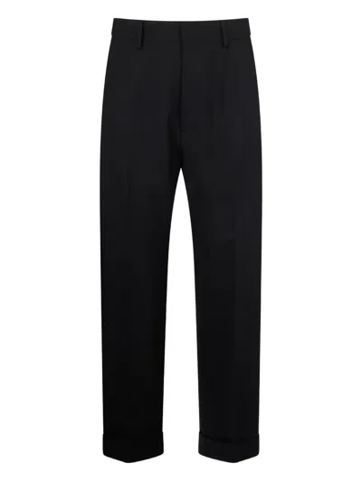Dsquared2 Logo-plaque Trousers In Black