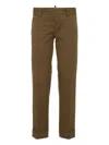 Dsquared2 Logo-plaque Trousers In Brown