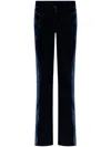 Dsquared2 Logo-plaque Wide-leg Trousers In Blue