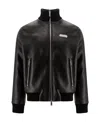 Dsquared2 Faux Shearling Black Bomber Jacket In Black