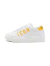 Dsquared2 Logo Platform Sneakers In White