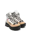 Dsquared2 Logo-print Ankle Boots In Brown