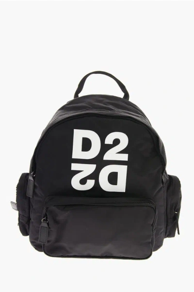 Dsquared2 Logo-print Backpack In Black