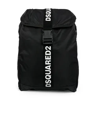 Dsquared2 Logo-print Backpack In Black