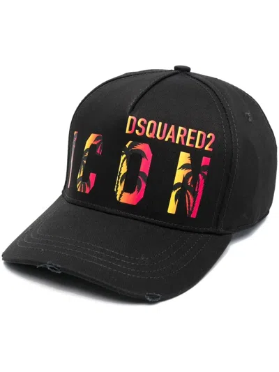 Dsquared2 Logo-print Baseball Cap In Black