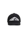 Dsquared2 Black Baseball Cap With Maxi Print On The Front And Logo Lettering On The Rear In Cotton M In Black