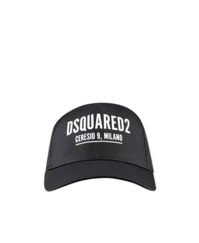 Dsquared2 Logo-print Baseball Cap In Black