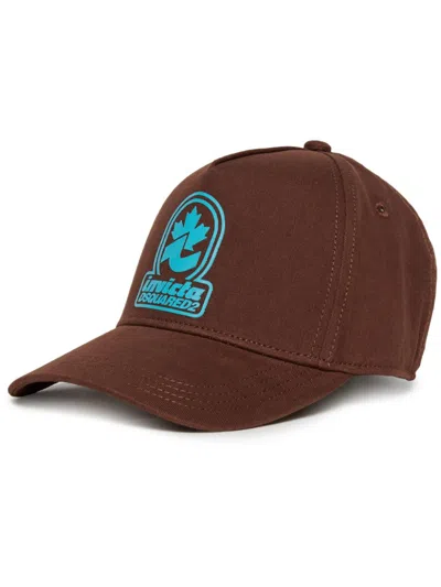 Dsquared2 Kids' Logo-print Baseball Cap In Brown